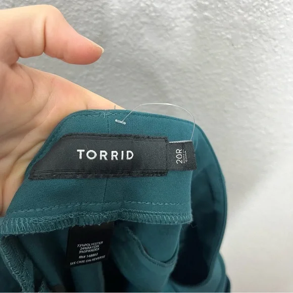 Torrid Teal Dress Pants - Picture 4 of 5